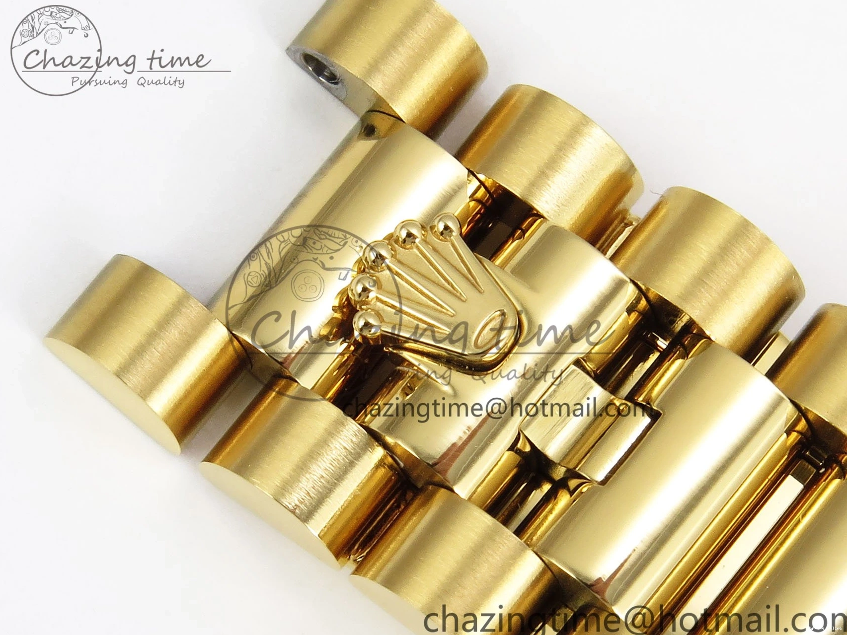 0420 WaterResistant Day Date 36 YG RAF 1:1 Best Edition Brown Oman Dial Diamonds Bezel on YG Bracelet A 1518